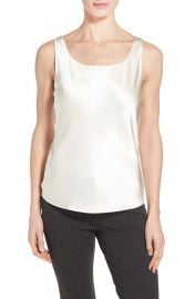 Lafayette 148 New York Silk Charmeuse Tank  Regular  amp  Petite    Nordstrom at Nordstrom